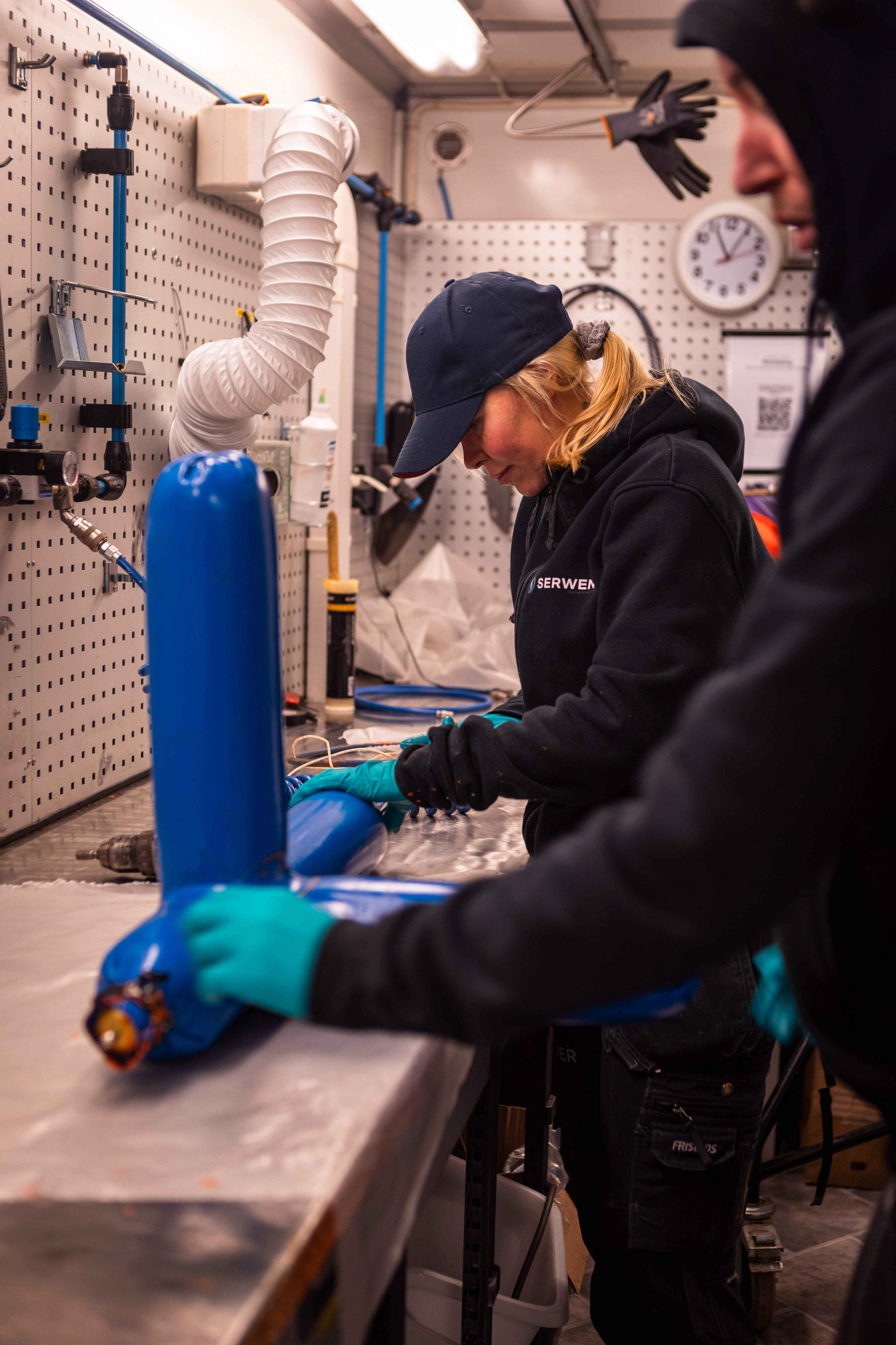 Cafeteria with tables and chairs